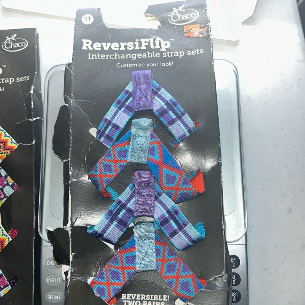 Reversiflip strap sets for Chacos  reversiflip sandals. Size 11